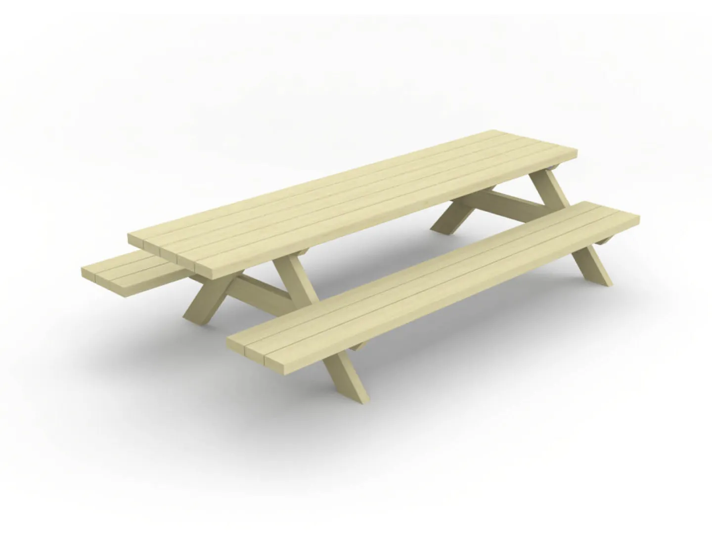 Photo de Table et bancs Collstrop Pine Meal