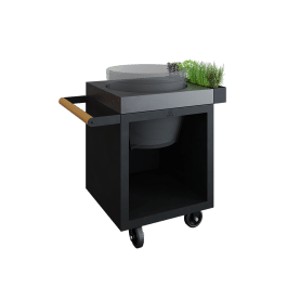 OFYR Kamado Table Black PRO 65 Concrete BGE