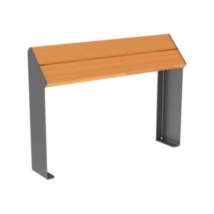 Assis-debout SPL KUB. - acier et bois