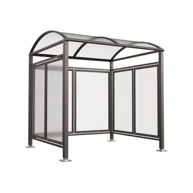 Photo de Abri à vélos Voûte M – avec bardages polycarbonate