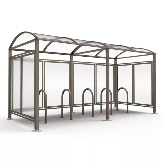 Photo 1 de Abri à vélos Voûte M – avec bardages polycarbonate