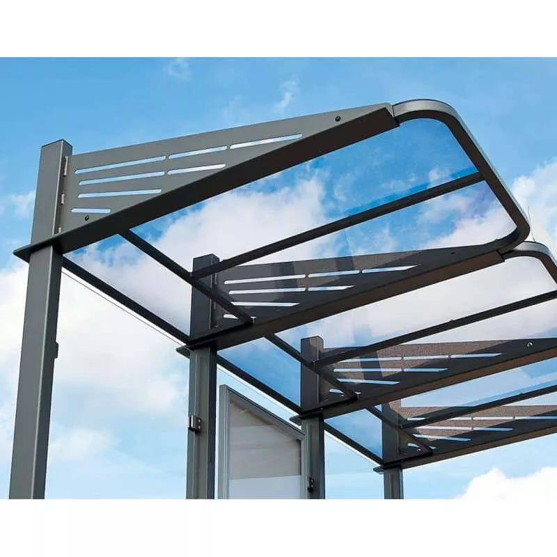Photo 2 de Abri bus SPL Conviviale® – avec bardages en verre