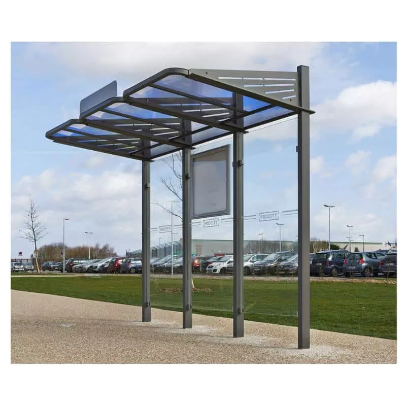 Photo 8 de Abri bus SPL Conviviale® – avec bardages en verre
