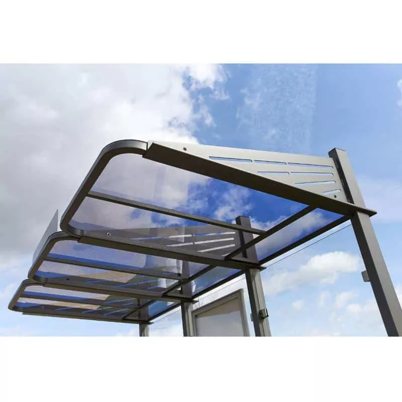 Photo 9 de Abri bus SPL Conviviale® – avec bardages en verre