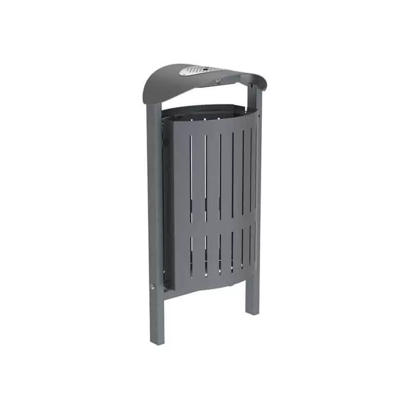 Photo de Poubelle SPL Silaos® – acier avec cendrier