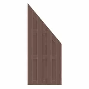 JUMBO Bois Composite marron, Panneau raccord 1