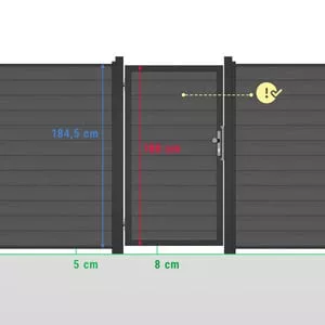 Photo 3 de Portillon Traumgarten System Classic – gauche