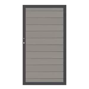 SYSTEM CLASSIC Bois Comp., Porte Grise /cadre anthracite 1