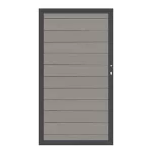 SYSTEM CLASSIC Bois Comp., Porte Grise /cadre anthracite 1