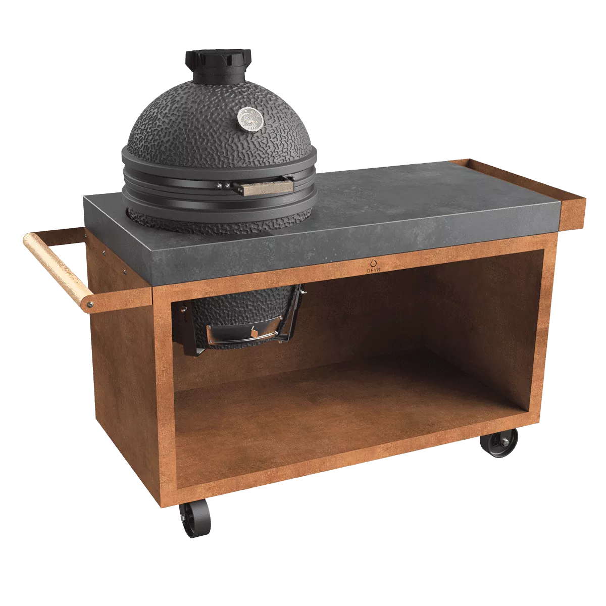 Photo de OFYR Kamado Table Corten PRO 135 Concrete TB
