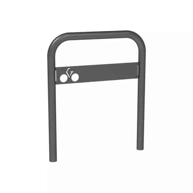 Photo de Support à vélos et accessoires arceau vélos avec signalétique