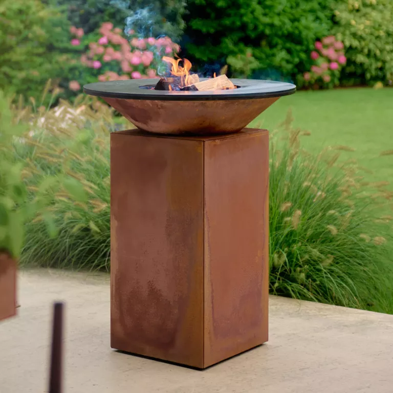 Photo 1 de Brasero plancha Corten 75