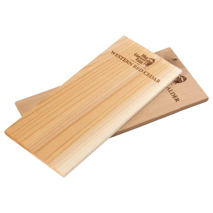 Photo de Big Green Egg planchettes en bois pour grillades
